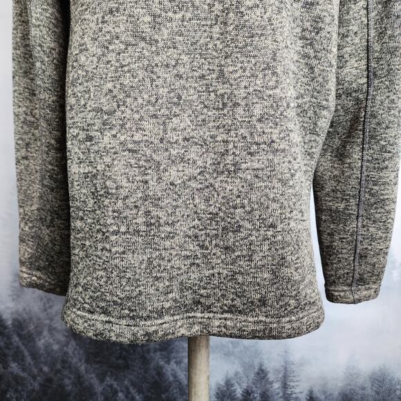 Eddie Bauer Fleece 1/4-Zip Heather Charcoal Pullover | Men's Medium - Picture 5 of 14